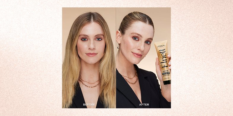 In Article Chignon Bun Elnett Slick Back Cream